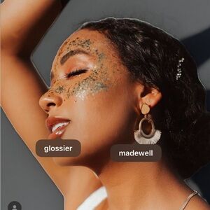 Madewell Gold and Cream Fringe Earrings